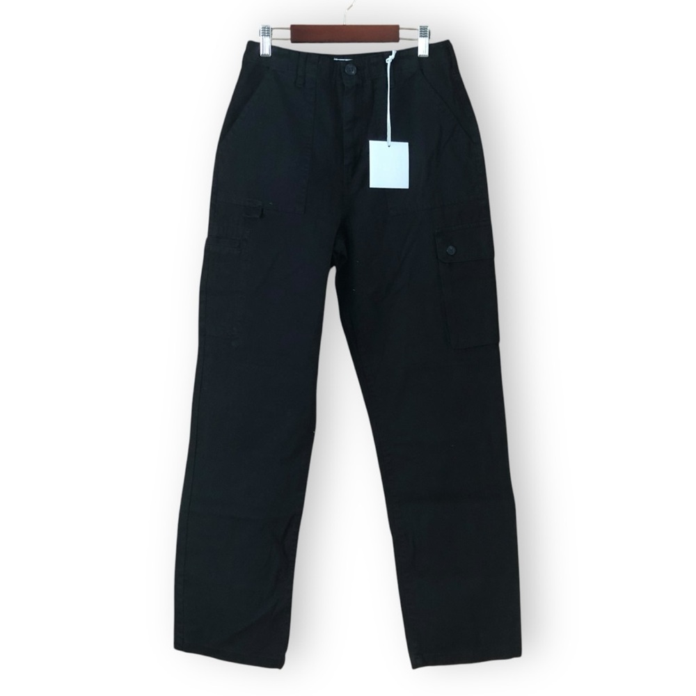 Pistola Cassie Cargo High Rise Pants in Fade to Black NWT Size 26 Utility